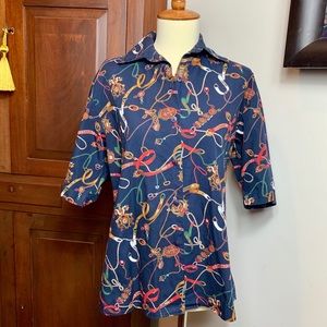 Vintage equestrian Chris Kellogg button shirt